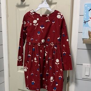 Hanna Andersson Red and Blue Floral Kids Dress